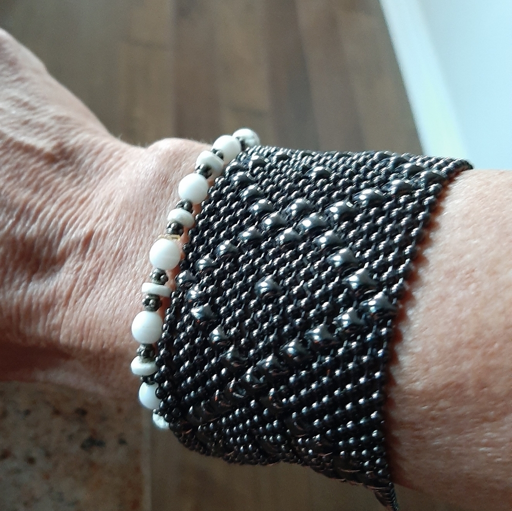 SG LIQUID METAL COLLECTION Black Chrome bracelet - Picture 8 of 11